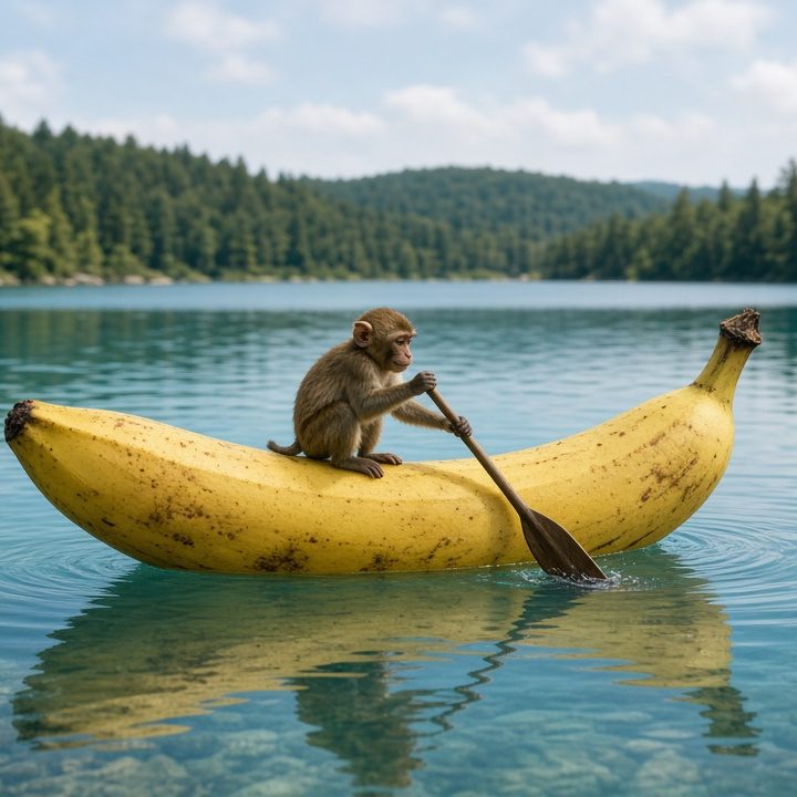 Memory picture: 香蕉 = banana